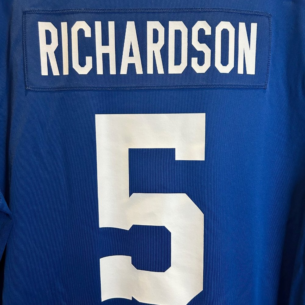 Men's Indianapolis Colts Anthony Richardson Nike Royal Jersey Size L NWT